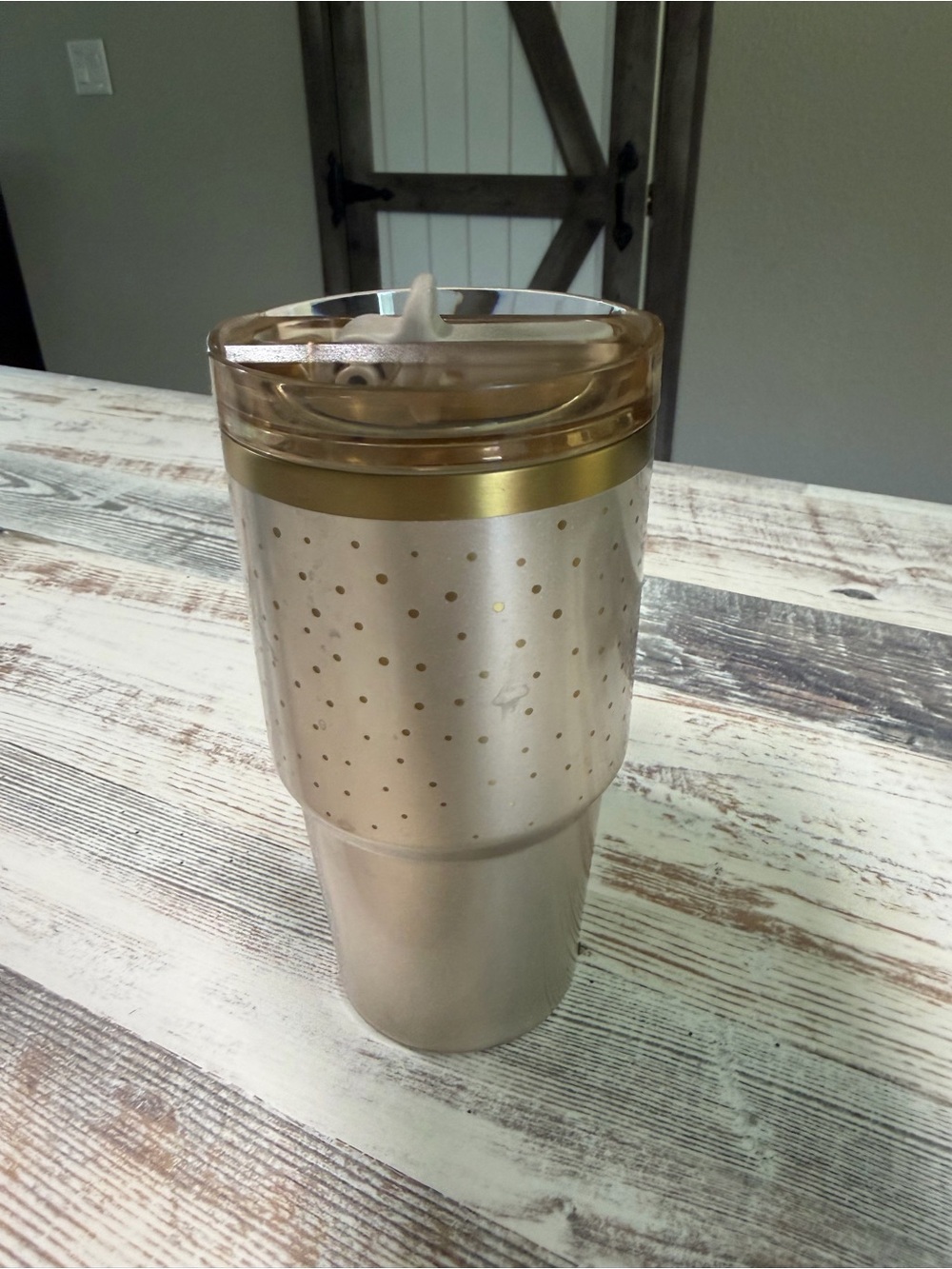 Stanley Insulated Travel Mug with Handle - Gold Accent - Picture 2 of 5